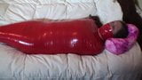 Hot brunette mummified by tape and vibed snapshot 4