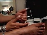 latina toes & fingers-quickie snapshot 1