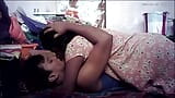 Indian house wife kissing on Housband snapshot 6