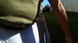 Walking in White N2N Shorts outdoors snapshot 6