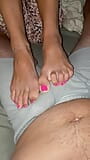 Pink toes are too much through the underwear snapshot 15
