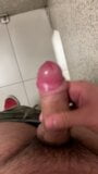 Wank in a public bathroom snapshot 2