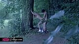 La pulpeuse blonde est coquine dans la forêt snapshot 17