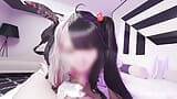 Mesugaki बड़े स्तन vtuber cosplayer महिलाओं का दबदबा गले में गहरे लंड लेना. snapshot 7