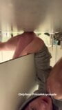 Teen boy jerk off Random guy in the public toilet understall and make him cum snapshot 17