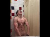 Double handed wank in the showers snapshot 9
