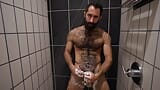 Hairy Guy Jerk off in Gym Locker Room snapshot 14