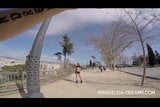 Ukazující se den v Barceloně s gopro snapshot 1