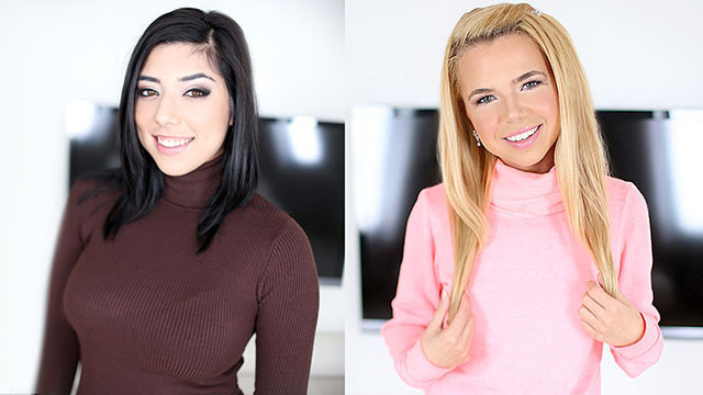 Audrina rossi & alina west pali na kolena