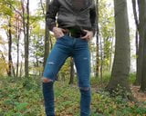 wetting my destroyed jeans in the forest snapshot 2