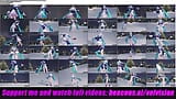 Hatsune Miku Dancing (Cute Ass Panties) + Gradual undressing (3D HENTAI) snapshot 7