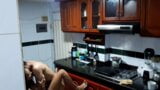 They record us while I lick my stepsister's pussy in the kitchen. Pt2. A delicious blowjob on the counter snapshot 12