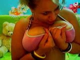 Camgirl fondling big tits in top snapshot 1