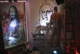 Brent Ray Fraser Penis Paints Da Vinci's Mona Lisa snapshot 12