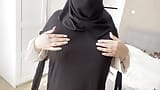 Algerian aunty with big tits in hijab snapshot 5