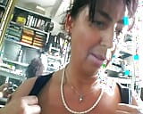 Old German secretary getting a big load on her face at the office snapshot 4