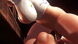 Blonde Tavern Waitress Reverse Cowgirl Creampie - 3D Porn snapshot 8