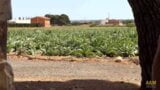 Sexy blonde fucks with her coworker on the rural farm. snapshot 2