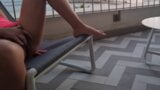 Big squirting on patio – real wet orgasm snapshot 5