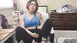 cumming to music wearing headphones snapshot 15