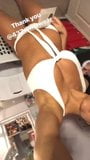 Jade Chynoweth  hotselfie in white bikini snapshot 5