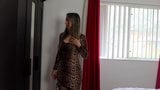 Tight dresses and black pantyhose try out snapshot 9