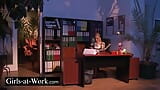 The busty secretary gets sodomized on her office snapshot 1