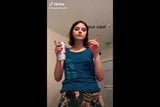 TikTok hot girl no bra shows tits snapshot 5