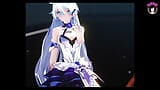 Honkai 3 Salmon - Sexy Dance + Gradual Undressing (3D HENTAI) snapshot 1