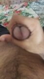 Sitting on my chair, jerking my penis till I cum snapshot 6