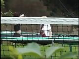 2 filles se lèchent la chatte à tour de rôle sur un trampoline snapshot 2