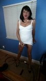 sexy stephanie cd jacks off in white dress snapshot 2