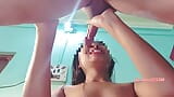 Desi deepthroat Ấn Độ làng Bebe ra khỏi cantrol cực khoái creampie âm hộ bên trong snapshot 12