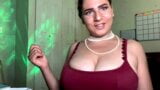 Busty Arab girl belly dances and swings her big tits snapshot 12