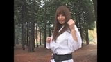 Hitomi is black belt in Karate snapshot 4