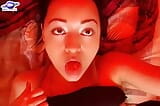 Saturno Squino潮吹，最性感的拉丁宝贝，在红色的房间，奶油手淫和很多口水。 snapshot 3