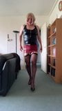 showing my new tight fitting mini skirt snapshot 9