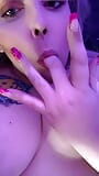 Having fun with my breast and fingers snapshot 5