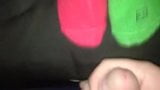 Cumming on holiday  red and green socks snapshot 1