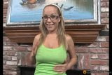 Cutie in glasses lubes cock snapshot 1