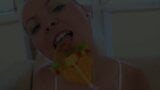 Young teenager Jaqueline is doing her first video snapshot 1