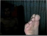 ウェブカメラでストレート男の足-様々 snapshot 6