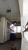 Fn029 Lo sto mostrando a un vecchio nella mia uniforme scolastica snapshot 1