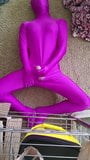 Purple morning Zentai snapshot 5