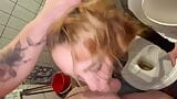 Toilet Pee Fun Slppy Teen Blowjob PT 2 snapshot 3