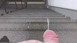 Japanese crossdresser masturbated and piss in public snapshot 10