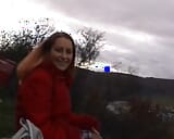 Watch this slut pleasing herself beside the road snapshot 2