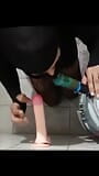 Anale dubbele penetratie - enorme dildo's snapshot 4