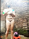 Bengali bhabi Bath part-2. Desi beautiful sister Mature and sexy body. Record bath video snapshot 5