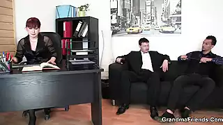 Sexy Office Cougar Swallows 2 Cocks at Once: Czech Porn by Grandma ...